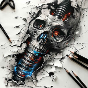 Biomechanika - Free tattoo design ideas ai genereted - inkby.ai