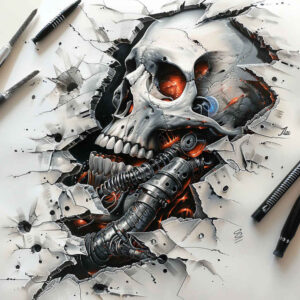 Biomechanika - Free tattoo design ideas ai genereted - inkby.ai