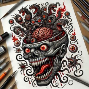 Inne mroczne - Free tattoo design ideas ai genereted - inkby.ai