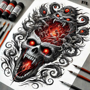 Inne mroczne - Free tattoo design ideas ai genereted - inkby.ai