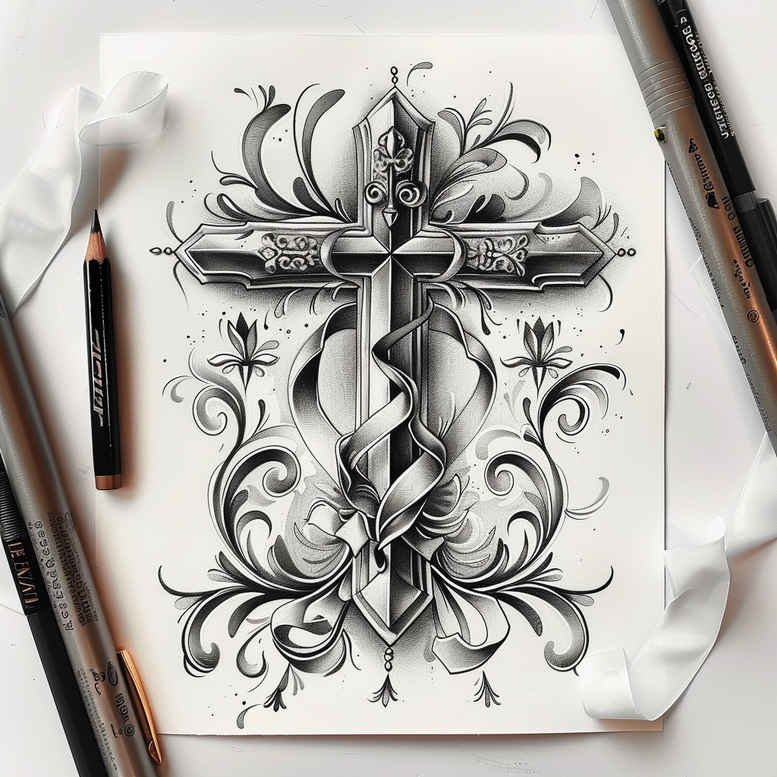 Krzyże - Free tattoo design ideas ai genereted - inkby.ai