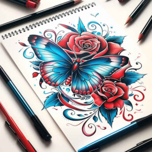 Motyle ćmy ważki - Free tattoo design ideas ai genereted - inkby.ai