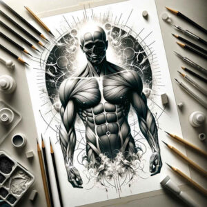 Postacie. - Free tattoo design ideas ai genereted - inkby.ai