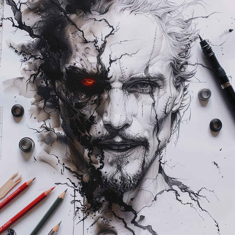 Inne mroczne - Free tattoo design ideas ai genereted - inkby.ai