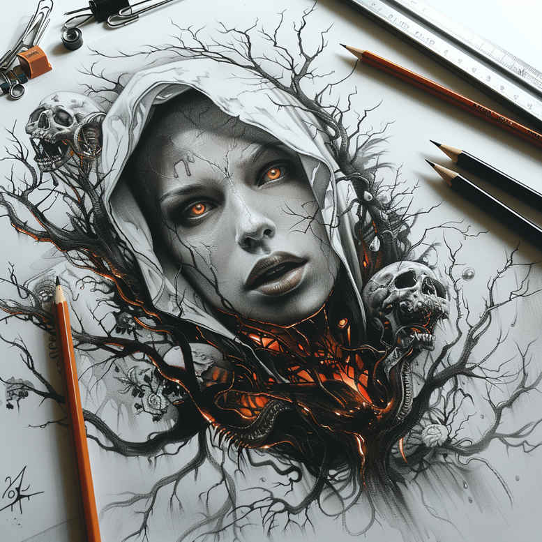 Inne mroczne - Free tattoo design ideas ai genereted - inkby.ai