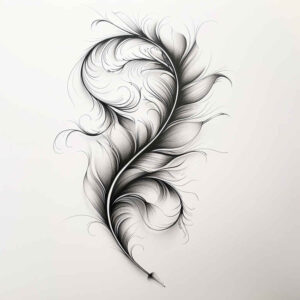 Piórka - Free tattoo design ideas ai genereted - inkby.ai