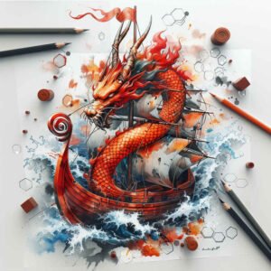 Statki wikingów - Free tattoo design ideas ai genereted - inkby.ai