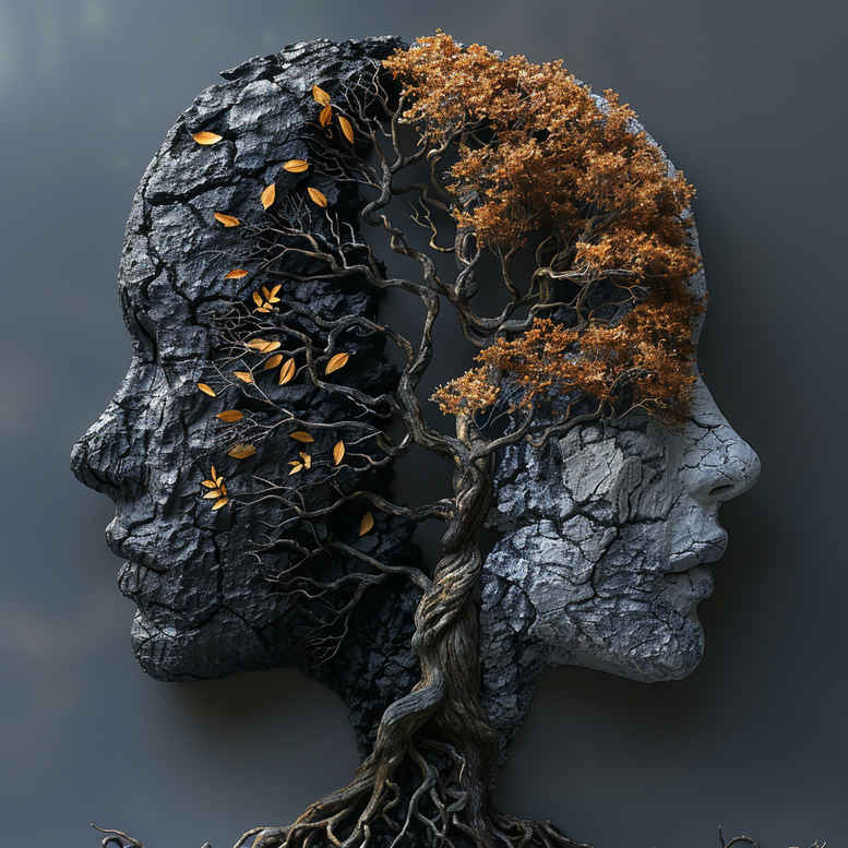 Surrealistyczne postacie - Free tattoo design ideas ai genereted - inkby.ai