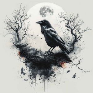 Kruki i wrony - Free tattoo design ideas ai genereted - inkby.ai