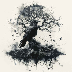 Kruki i wrony - Free tattoo design ideas ai genereted - inkby.ai
