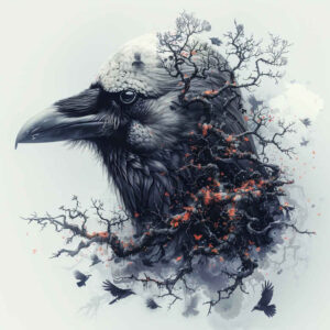 Kruki i wrony - Free tattoo design ideas ai genereted - inkby.ai