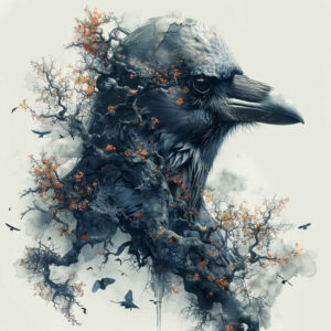 Kruki i wrony - Free tattoo design ideas ai genereted - inkby.ai