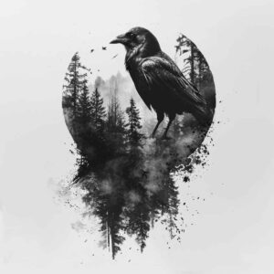 Kruki i wrony - Free tattoo design ideas ai genereted - inkby.ai