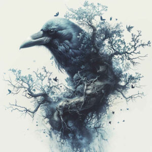 Kruki i wrony - Free tattoo design ideas ai genereted - inkby.ai