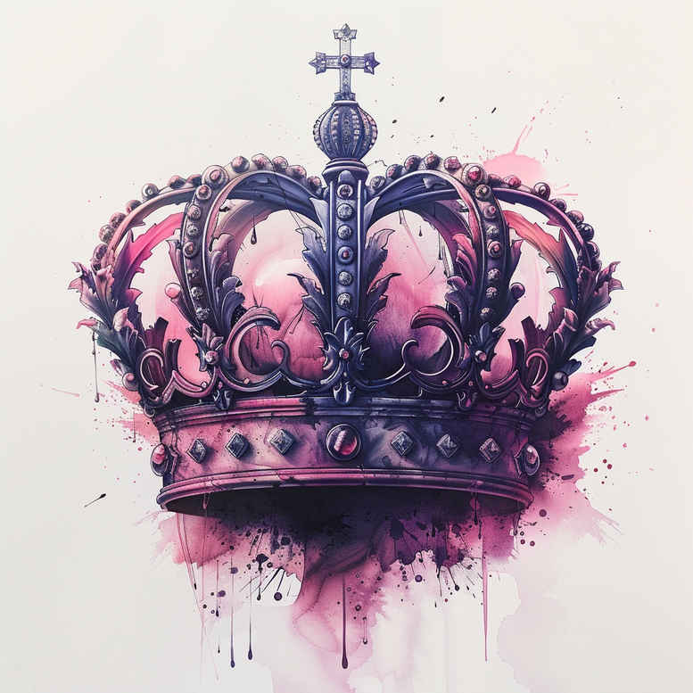 Korony i diamenty - Free tattoo design ideas ai genereted - inkby.ai