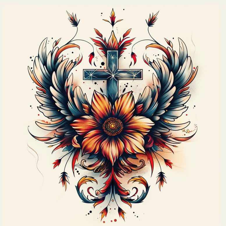Krzyże - Free tattoo design ideas ai genereted - inkby.ai