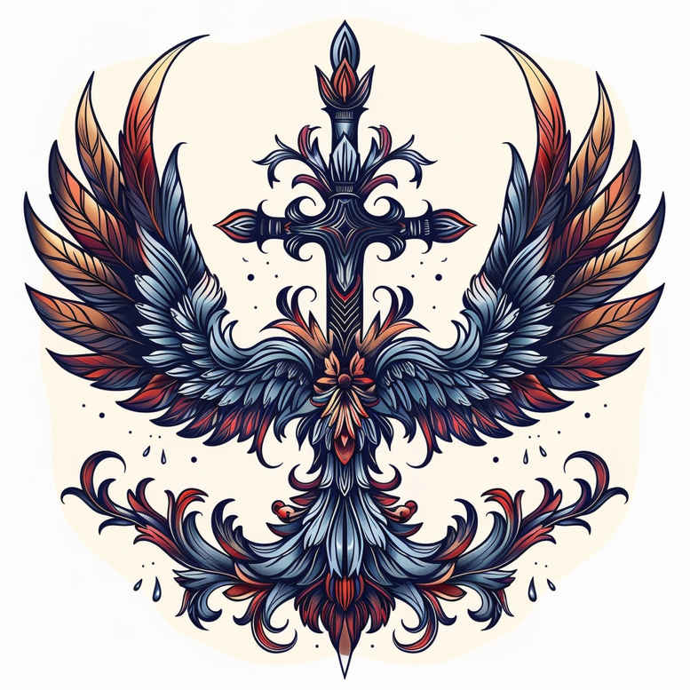 Krzyże - Free tattoo design ideas ai genereted - inkby.ai