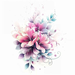 Delikatne kwiaty - Free tattoo design ideas ai genereted - inkby.ai