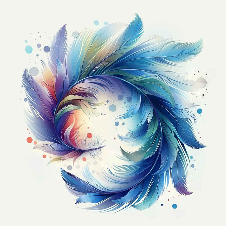 Piórka - Free tattoo design ideas ai genereted - inkby.ai