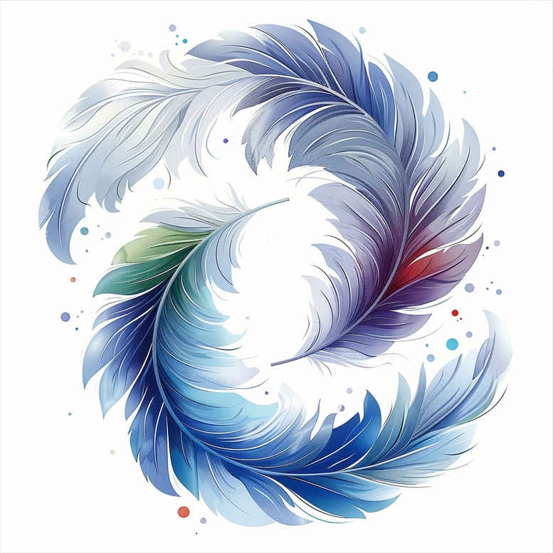 Piórka - Free tattoo design ideas ai genereted - inkby.ai