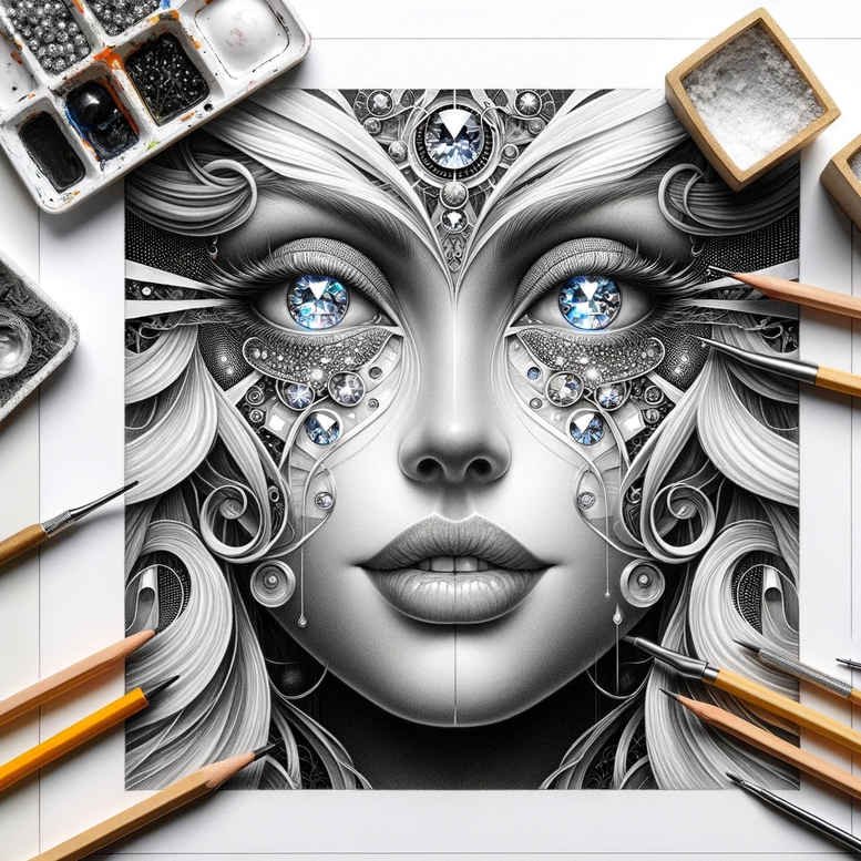 Surrealistyczne postacie - Free tattoo design ideas ai genereted - inkby.ai