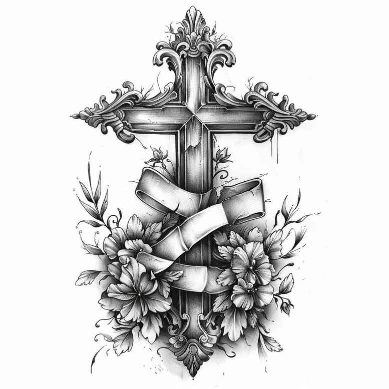 Krzyże - Free tattoo design ideas ai genereted - inkby.ai