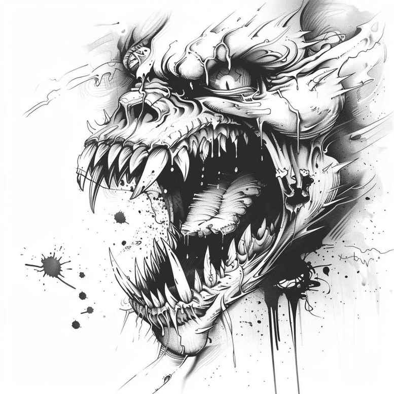 Inne mroczne - Free tattoo design ideas ai genereted - inkby.ai