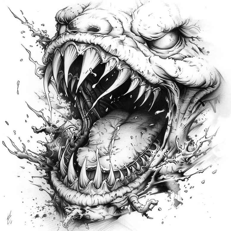 Inne mroczne - Free tattoo design ideas ai genereted - inkby.ai