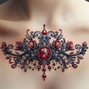 Korony i diamenty - Free tattoo design ideas ai genereted - inkby.ai