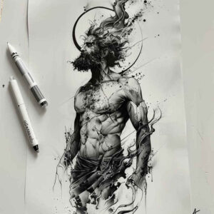 Postacie. - Free tattoo design ideas ai genereted - inkby.ai