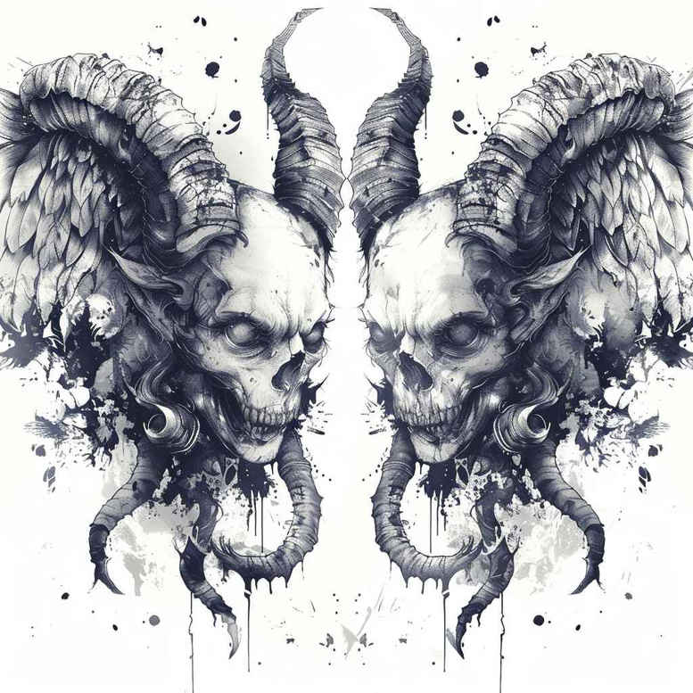 Inne mroczne - Free tattoo design ideas ai genereted - inkby.ai