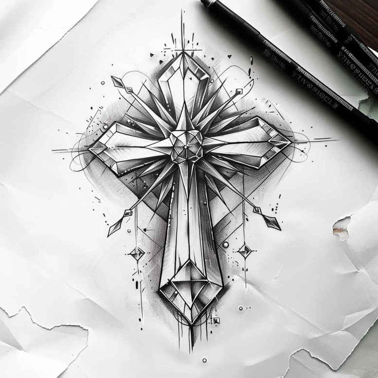 Krzyże - Free tattoo design ideas ai genereted - inkby.ai