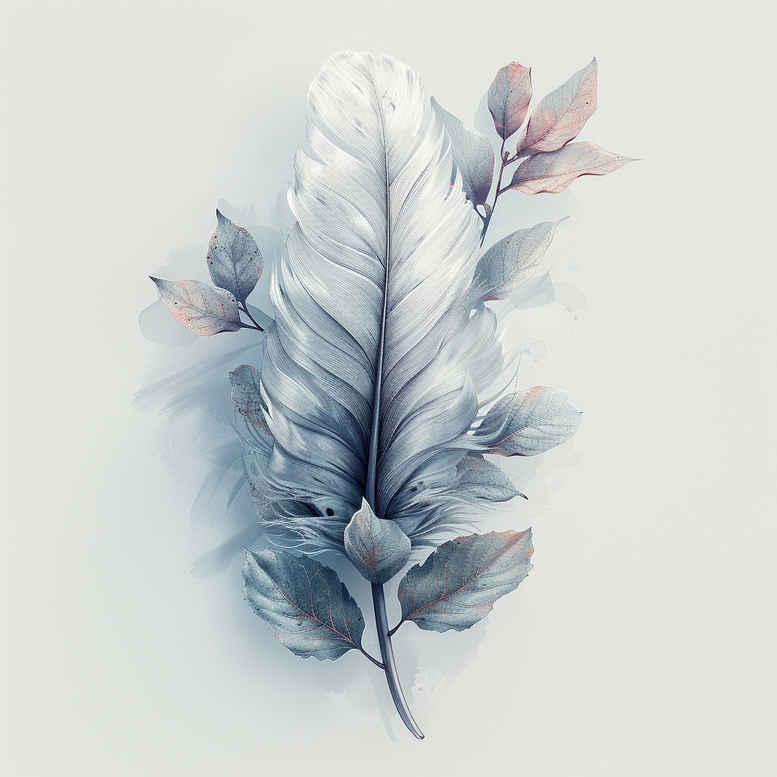 Piórka - Free tattoo design ideas ai genereted - inkby.ai