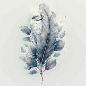 Piórka - Free tattoo design ideas ai genereted - inkby.ai