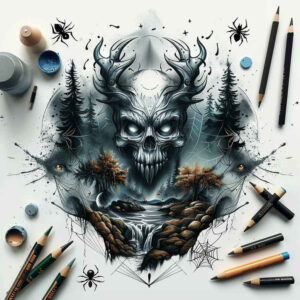 Inne mroczne - Free tattoo design ideas ai genereted - inkby.ai