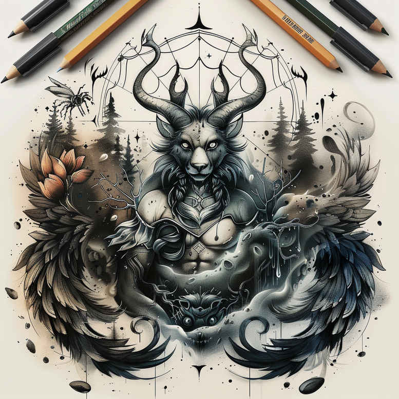 Inne mroczne - Free tattoo design ideas ai genereted - inkby.ai