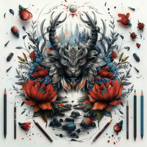 Inne mroczne - Free tattoo design ideas ai genereted - inkby.ai