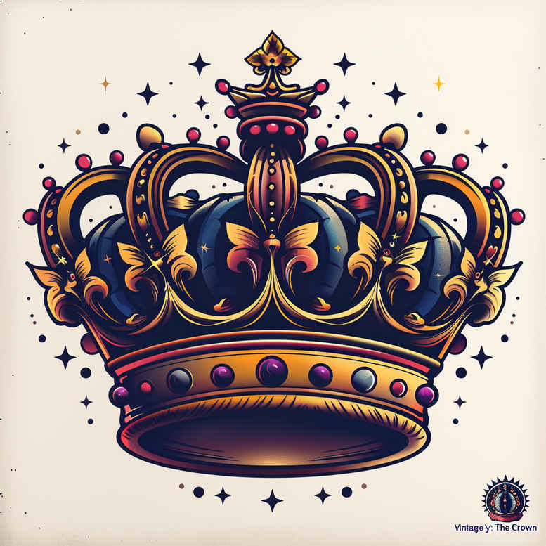 Korony i diamenty - Free tattoo design ideas ai genereted - inkby.ai