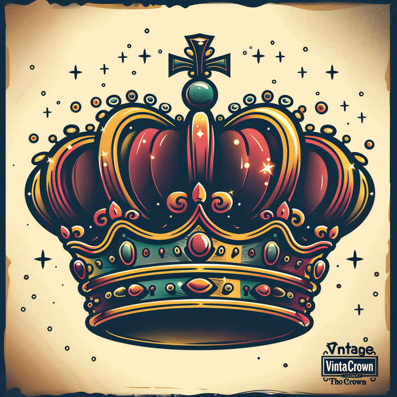 Korony i diamenty - Free tattoo design ideas ai genereted - inkby.ai