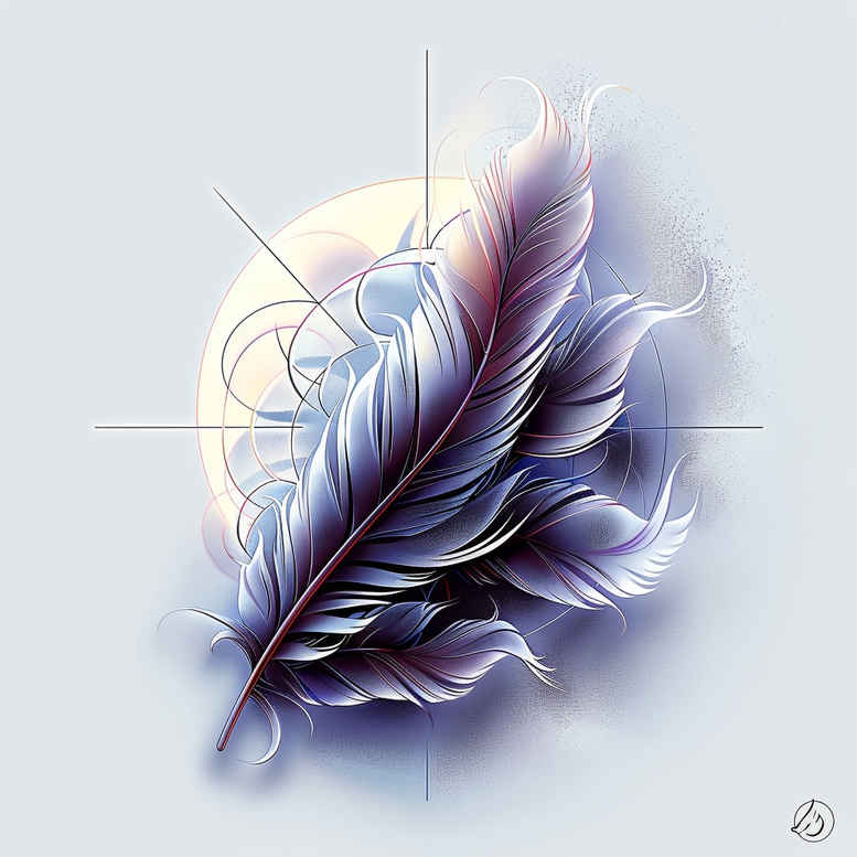 Piórka - Free tattoo design ideas ai genereted - inkby.ai