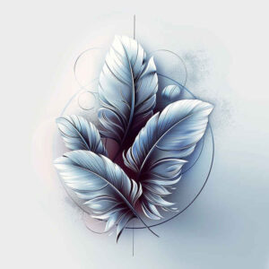 Piórka - Free tattoo design ideas ai genereted - inkby.ai