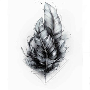 Piórka - Free tattoo design ideas ai genereted - inkby.ai