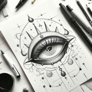 Korony i diamenty - Free tattoo design ideas ai genereted - inkby.ai