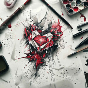 Korony i diamenty - Free tattoo design ideas ai genereted - inkby.ai