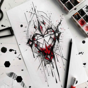 Korony i diamenty - Free tattoo design ideas ai genereted - inkby.ai