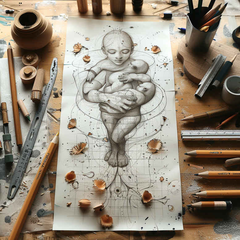 Surrealistyczne postacie - Free tattoo design ideas ai genereted - inkby.ai