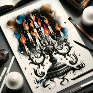 Świece - Free tattoo design ideas ai genereted - inkby.ai