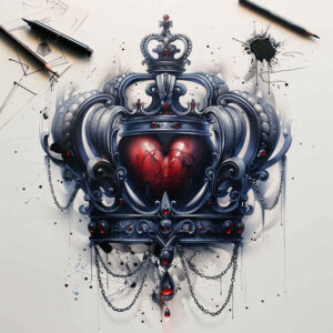 Korony i diamenty - Free tattoo design ideas ai genereted - inkby.ai