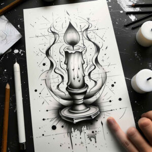 Świece - Free tattoo design ideas ai genereted - inkby.ai