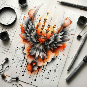 Świece - Free tattoo design ideas ai genereted - inkby.ai
